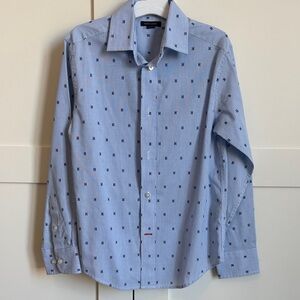 Tommy Hilfiger boys logo button down  shirt